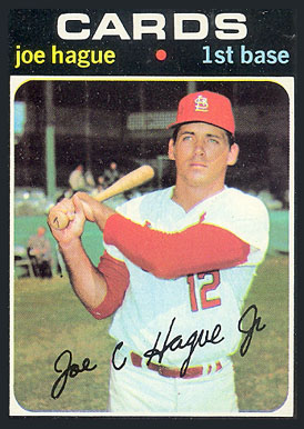 1971 Topps Joe Hague #96 Baseball Card