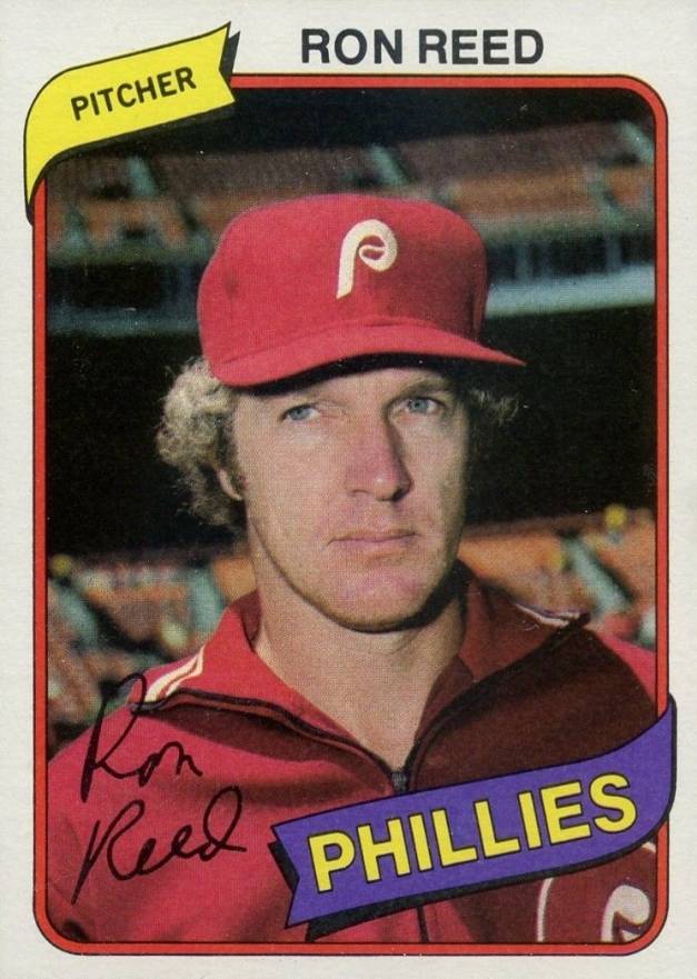 1980 Burger King Phillies Ron Reed #21 Baseball Card