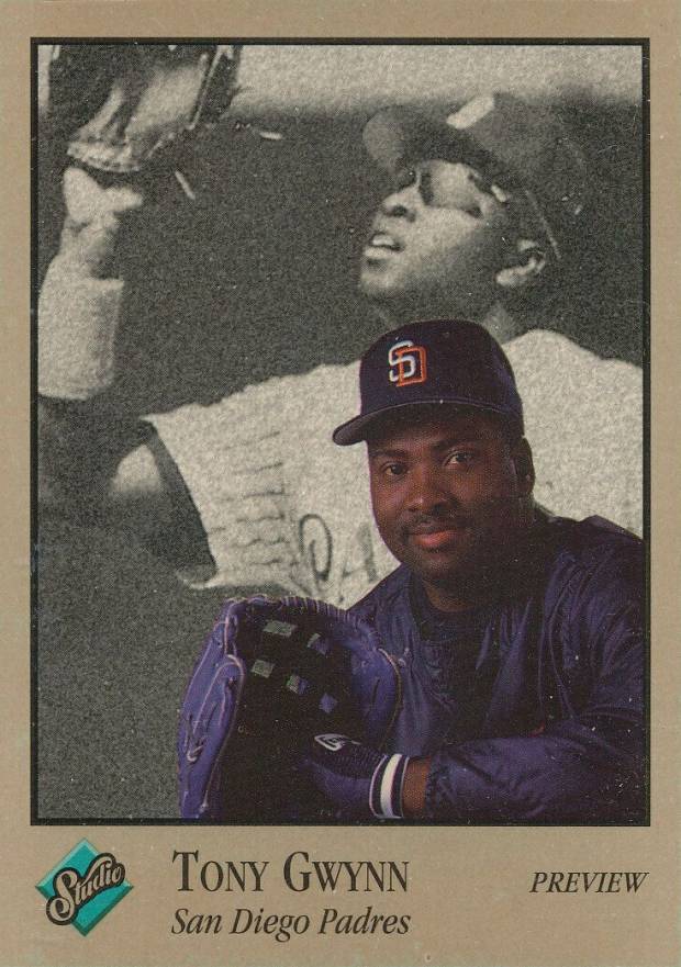 1992 Studio Preview Tony Gwynn #22 Baseball Card