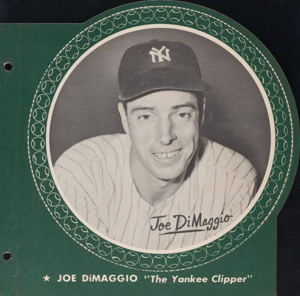 1950 All-Star Baseball "Pin-Ups" Uncut Joe DiMaggio # Baseball Card