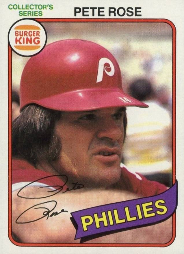 1980 Burger King Pitch, Hit & Run Pete Rose #21 Baseball Card