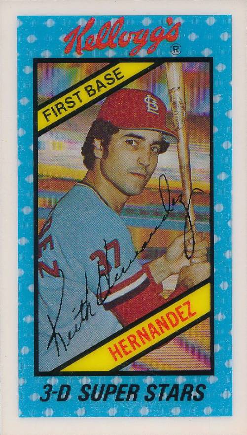 1980 Kellogg's Keith Hernandez #43 Baseball Card