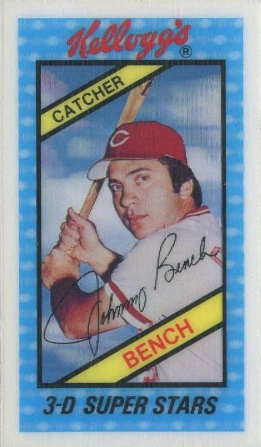 1980 Kellogg's Johnny Bench #52 Baseball Card