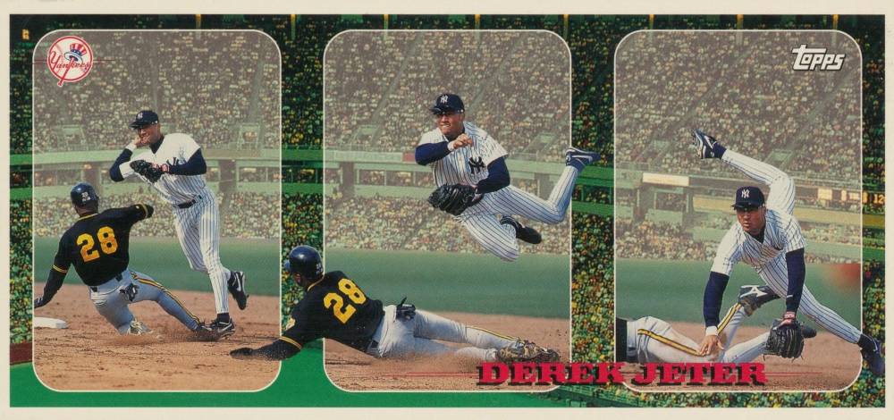 1996 Topps Derek Jeter Panel Derek Jeter # Baseball Card