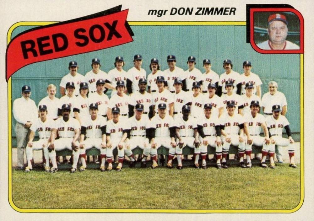 1980 Topps Red Sox Team #689 Baseball Card