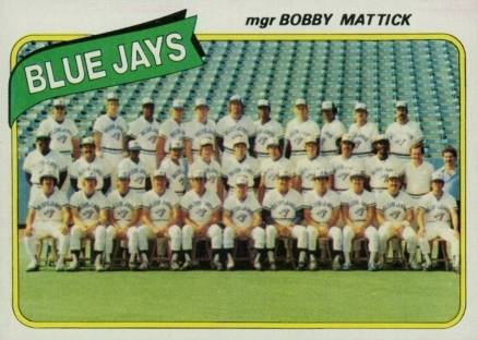 1980 Topps Blue Jays Team #577 Baseball Card