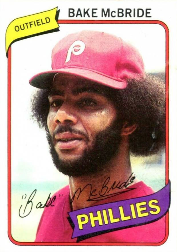 1980 Topps Bake McBride #495 Baseball Card
