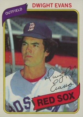1980 Topps Dwight Evans #405 Baseball Card