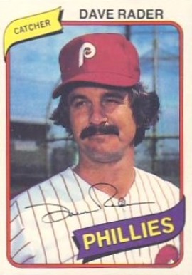1980 Topps Dave Rader #296 Baseball Card