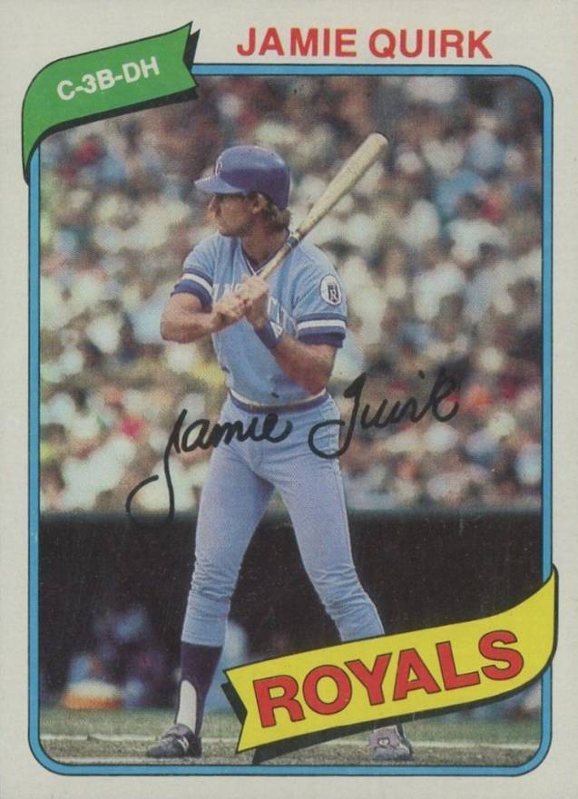 1980 Topps Jamie Quirk #248 Baseball Card