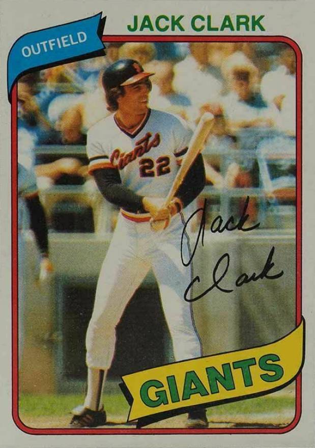 1980 Topps Jack Clark #167 Baseball Card