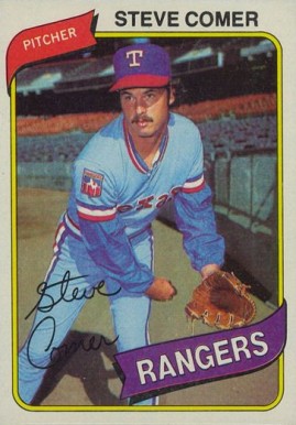 1980 Topps Steve Comer #144 Baseball Card