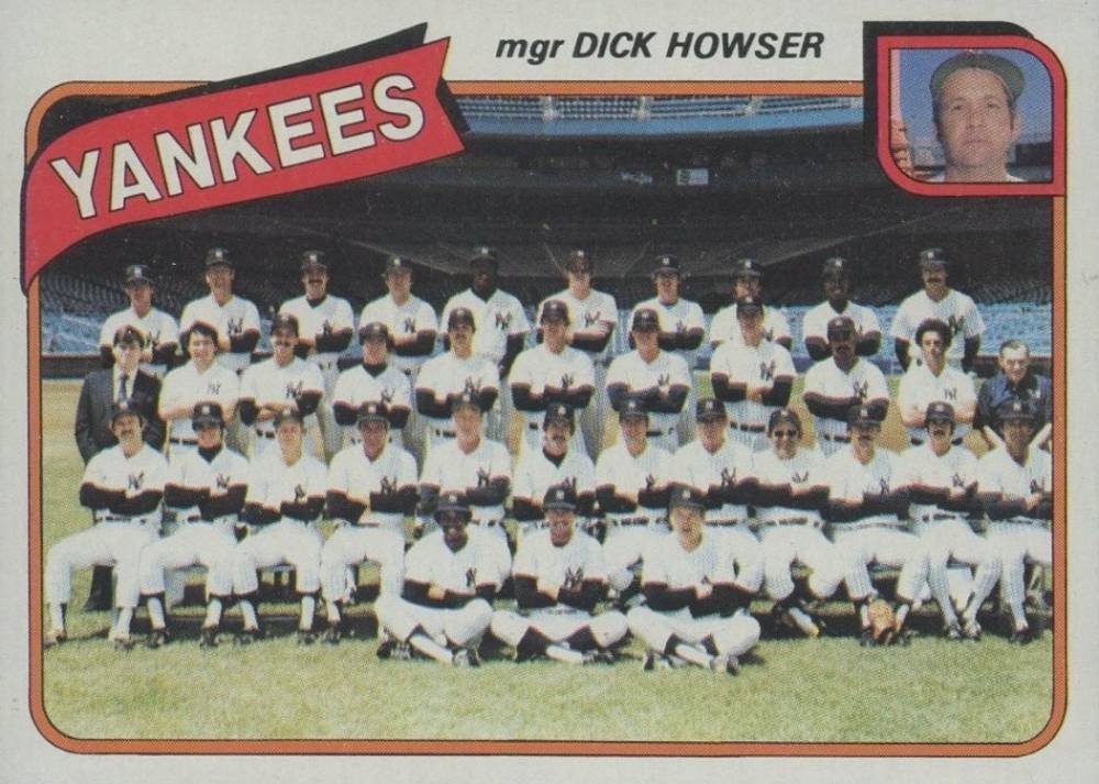 1980 Topps Yankees Team #424 Baseball Card
