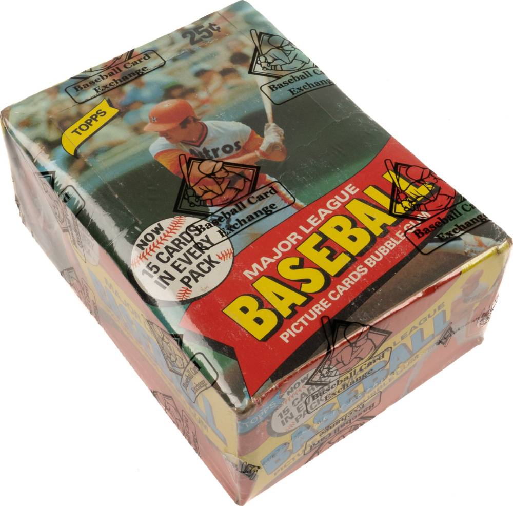 1980 Topps Wax Pack Box #WPB Baseball Card
