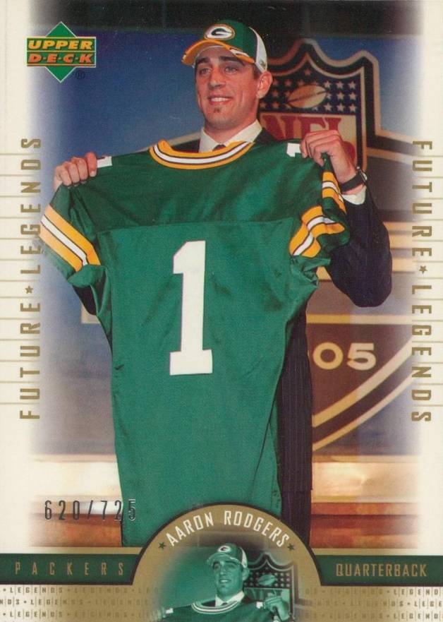 2005 Upper Deck Legends Aaron Rodgers #101 Football Card