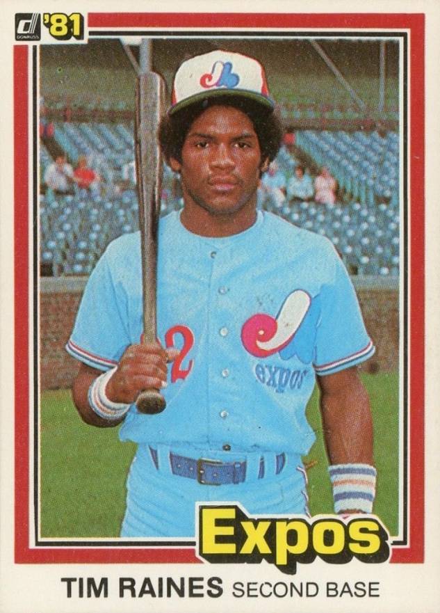 1981 Donruss Tim Raines #538 Baseball Card