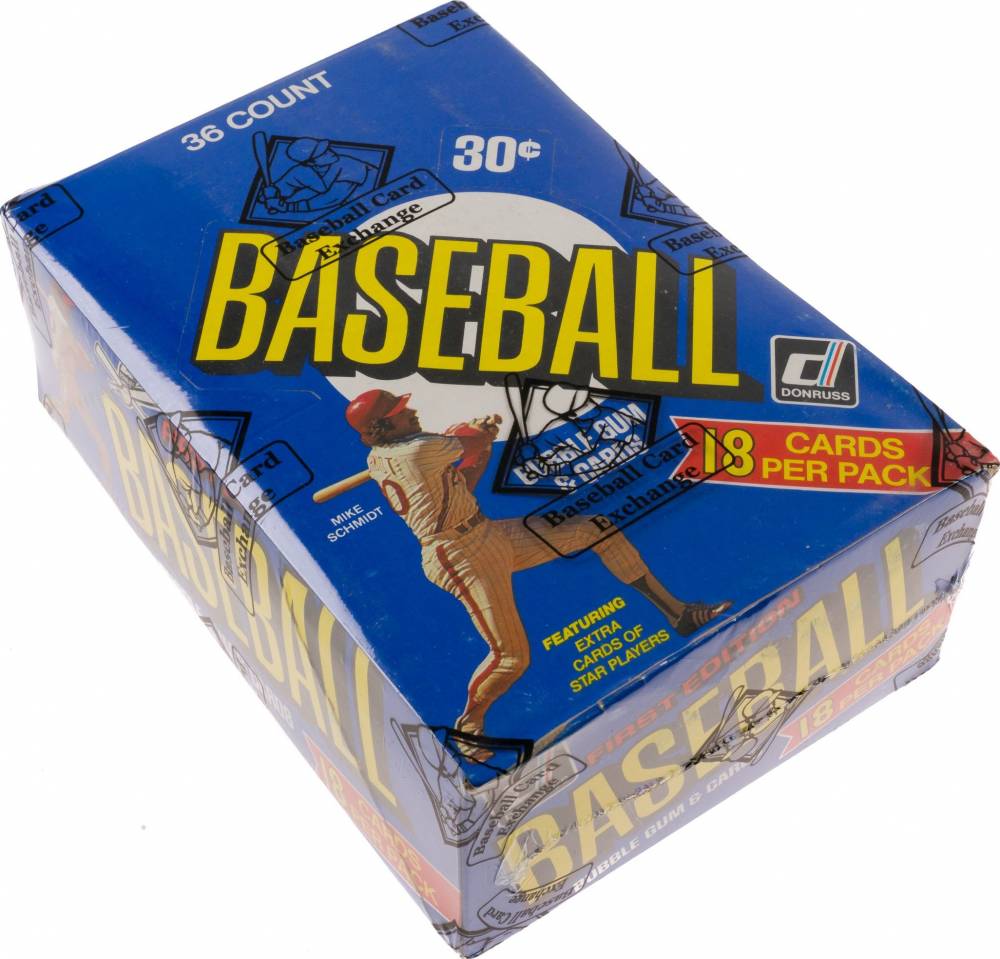 1981 Donruss Wax Pack Box #WPB Baseball Card