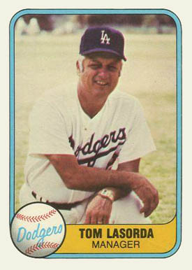 1981 Fleer Tom Lasorda #116 Baseball Card