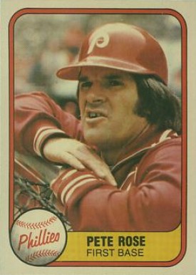 1981 Fleer Pete Rose #1 Baseball Card