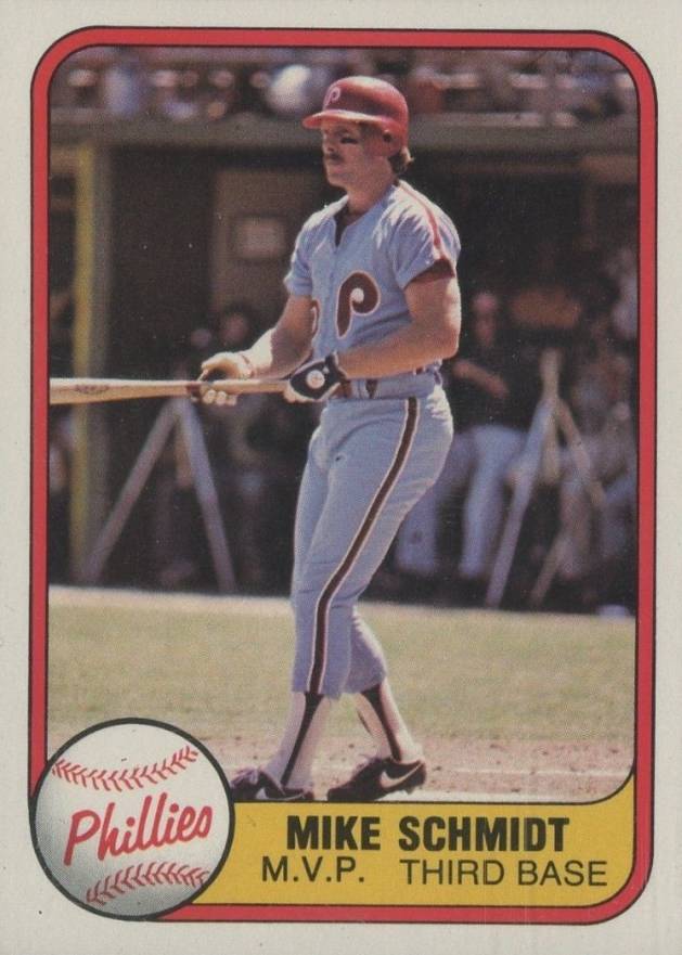 1981 Fleer Mike Schmidt #5b Baseball Card
