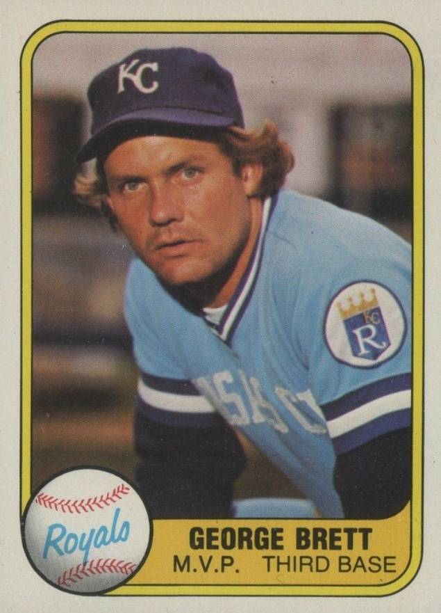 1981 Fleer George Brett #28p Baseball Card