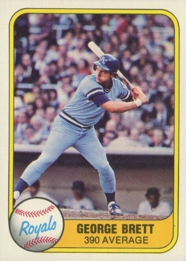 1981 Fleer George Brett #28b Baseball Card