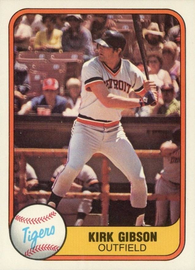 1981 Fleer Kirk Gibson #481 Baseball Card