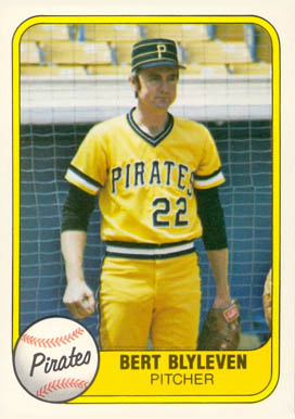 1981 Fleer Bert Blyleven #383 Baseball Card