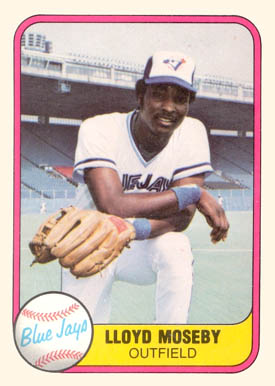 1981 Fleer Lloyd Moseby #421 Baseball Card