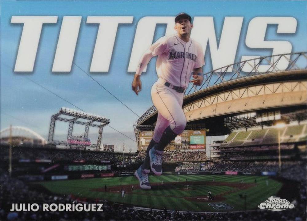 2023 Topps Chrome Topps Chrome Titans Julio Rodriguez #CT17 Baseball Card