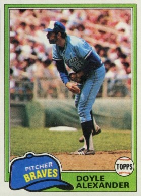 1981 Topps Doyle Alexander #708 Baseball Card
