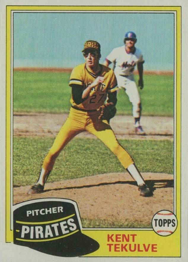  1981 Fleer Star Stickers #21 Kent Tekulve NM-MT Pittsburgh  Pirates Baseball : Collectibles & Fine Art