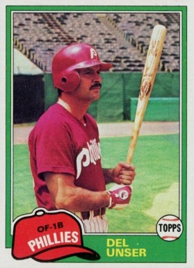 1981 Topps Del Unser #566 Baseball Card
