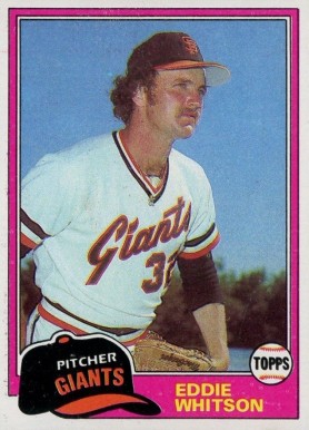 1981 Topps Eddie Whitson #336 Baseball Card