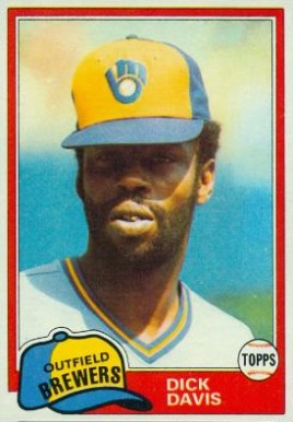 1981 Topps Dick Davis #183 Baseball Card