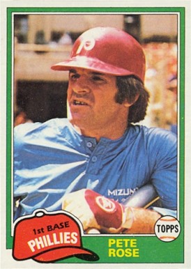 1981 Topps Pete Rose #180 Baseball Card