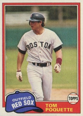 1981 Topps Tom Poquette #153 Baseball Card