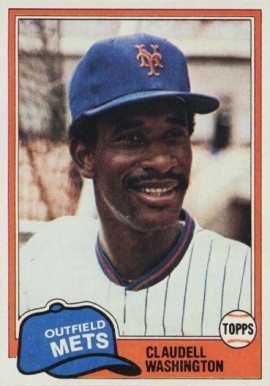 1981 Topps Claudell Washington #151 Baseball Card