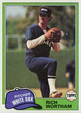 1981 Topps Rich Wortham #107 Baseball Card