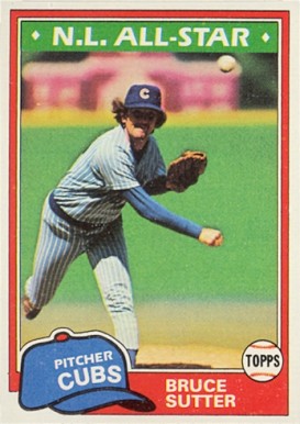 1981 Topps Bruce Sutter #590 Baseball Card
