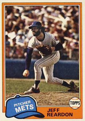 1981 Topps Jeff Reardon #456 Baseball Card