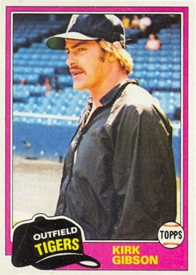 1981 Topps Kirk Gibson #315 Baseball Card