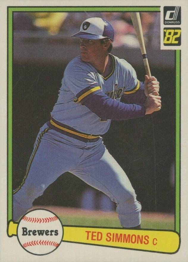 1982 Donruss Ted Simmons #106 Baseball Card
