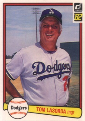 1982 Donruss Tom Lasorda #110 Baseball Card