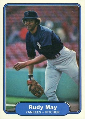 1982 Fleer Rudy May #41 Baseball Card