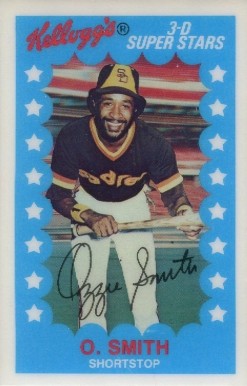 1982 Kellogg's Ozzie Smith #6 Baseball Card