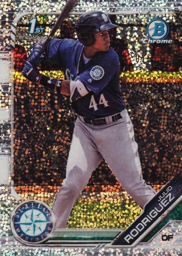 2019 Bowman Prospects Chrome Julio Rodriguez #33 Baseball Card