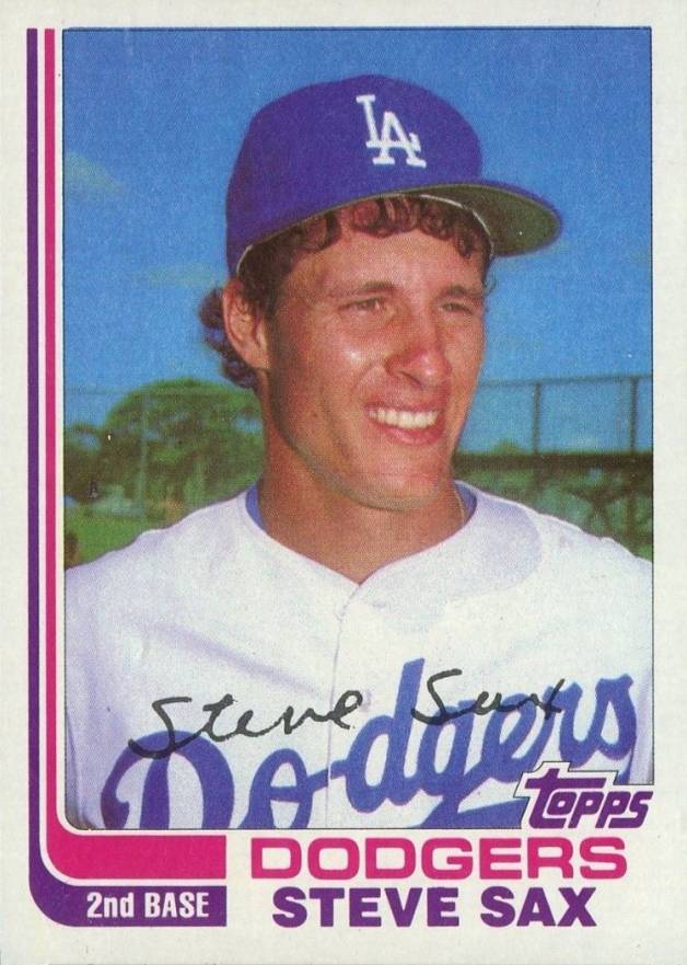 1982 Topps Traded Steve Sax #103T Baseball Card