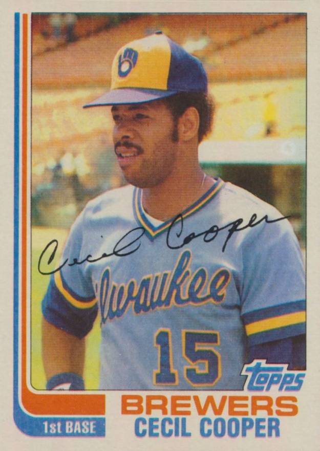 1982 Topps Cecil Cooper #675 Baseball Card