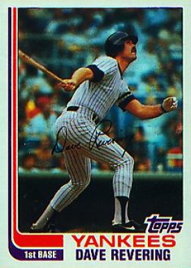 1982 Topps Dave Revering #109 Baseball Card